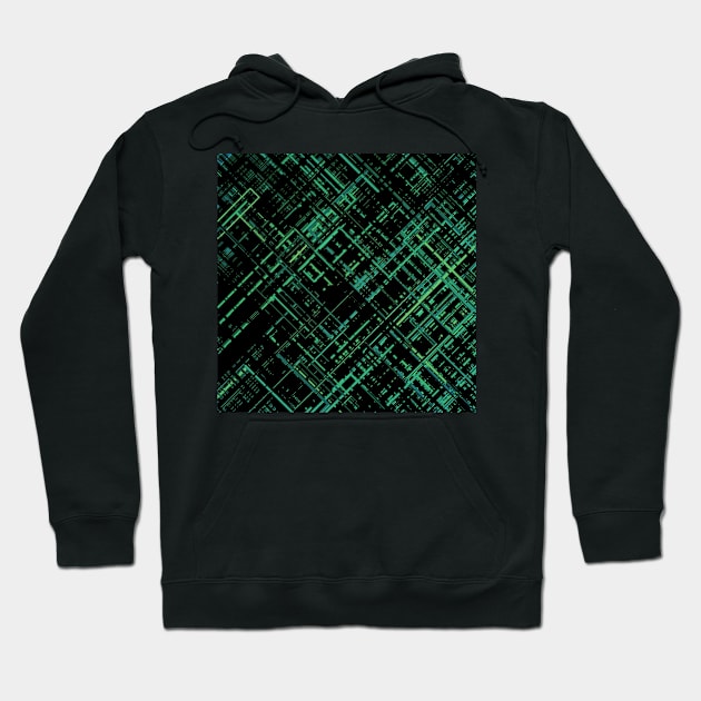 Criss-cross Pattern, Green Hoodie by lyle58